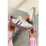 Zazoo Leather Women's Sneakers On Platform N1234 Beige-Red | shoptok.hr