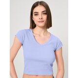 Sinsay Basic rebrasta majica kratkih rukava | shoptok.hr