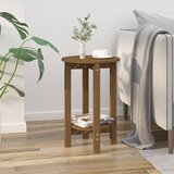 vidaXL Klubska mizica medeno rjava Ø 40x60 cm trdna borovina | Shoptok.si
