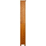vidaXL Knjižna omara 6-nadstropna 52x22x180 cm trdna hrastovina | Shoptok.si