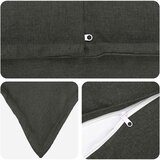  Presvlaka za jastuk 6 pcs HOUTEN Tamnosiva 50 x 50 cm | shoptok.hr