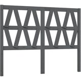 Maison Chic posteljno vzglavje - vzglavna omarica - nočna omarica sivo 146x4x100 cm trdna borovina, (21705472) Cene