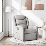 vidaXL Masažni naslonjač Oblačno siva tkanina | shoptok.hr
