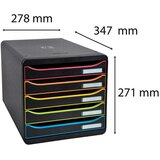  KUTIJA S 5 LADICA (RUB SORT BOJE) EXACOMPTA 309914D CRNA | shoptok.hr