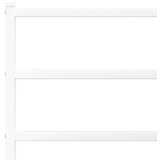 vidaXL Metalni okvir kreveta uzglavlje i podnožje bijeli 193 x 203 cm | shoptok.hr