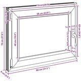 vidaXL Kletno okno "RISOR" 80x70 cm vrtljivo-nagibno DIN levo belo | Shoptok.si