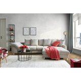 CARRYHOME sedežna garnitura, tkanina siva, srebrne barve | Shoptok.si