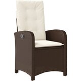  3-dijelni bistro set s jastucima smeđi od poliratana | shoptok.hr