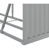  Držač za drva svijetlosivi 300x45x100 cm pocinčani čelik | shoptok.hr