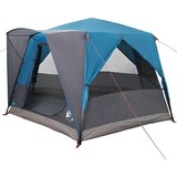  Kabinski šotor s streho Modra in siva 333 x 317 x 194 cm, (5000091157) | Shoptok.si