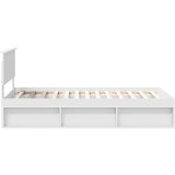  Okvir za krevet Bijelo 100 x 200 cm Čvrsto borovo drvo | shoptok.hr