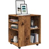 vidaXL Ormarić s kotačima boja staro drvo 60x53x72cm konstruirano drvo | shoptok.hr