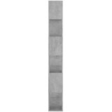 vidaXL Knjižna omara za razdelitev prostora betonsko siva 80x24x186 cm | Shoptok.si
