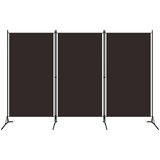 vidaXL Sobna pregrada s 3 panela smeđa 260 x 180 cm Cijene