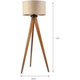  Podna lampa AIDA 1xE27/15W/230V hrast/rafija | Eponuda.com