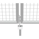  Vrtna vrata od pocinčanog čelika 400x150 cm srebrne boje | Eponuda.ba