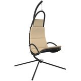 The Living Store Vrtni gugalni stol z blazino krem oxford blago in jeklo - Vrtni Gugalni Stol, (21472295) | Shoptok.si