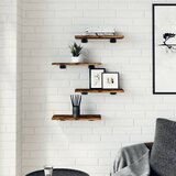  Zidne police 4 kom boja hrasta 40x20x1,5 cm konstruirano drvo | shoptok.hr