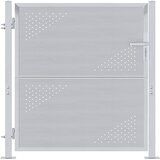  Vrtna vrata Srebrno 85 x 97 cm Nehrđajući čelik | shoptok.hr