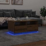  Stolić za kavu s LED svjetlima boja hrasta artisan 90x49x40 cm | shoptok.hr