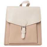 Shelvt Beige women's backpack with a flap | Shoptok.si
