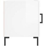  Noćni ormarići 2 kom sjajni bijeli 40x40x50cm konstruirano drvo | shoptok.hr