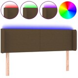  LED uzglavlje tamnosmeđe 147x16x78/88 cm od tkanine | shoptok.hr