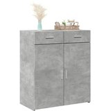  Komoda siva boja betona 80 x 42,5 x 93 cm od konstruiranog drva | shoptok.hr
