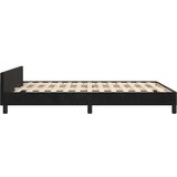 Posteljni okvir z vzglavjem črn 140x200 cm žamet, (20906644) | Shoptok.si