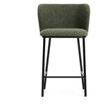 Kave Home Temno zelen oblazinjen barski stol (višina sedeža 65 cm) Ciselia – | Shoptok.si