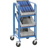 eurokraft pro nivojski voziček z evro posodami, 3 posode, dxšxv 485 x 620 x 1100 mm | Shoptok.si