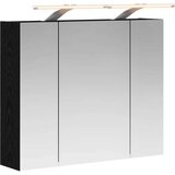  Kopalniška ogledalna omara Črna Orehovina 60 x 14,5 x 50 cm, (5000233073) | Shoptok.si