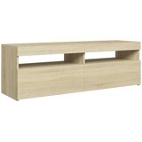 TV ormarić s LED svjetlima boja hrasta sonome 120x35x40 cm | Shoptok.si