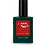 Manucurist green flash gel lak za nohte red & bordeaux - red cherry