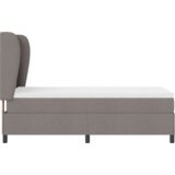 Box Spring Krevet s Madracem Taupe 100x200 cm Tkanina | shoptok.hr