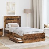  Krevetna konstrukcija Staro drvo 90 x 200 cm Konstruirano drvo | shoptok.hr