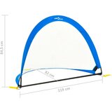vidaXL Komplet otroških nogometnih golov s torbo 119x82x84,5 cm | Shoptok.si
