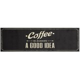  Kuhinjski tepih perivi s natpisom Coffee 45 x 150 cm baršunasti | shoptok.hr
