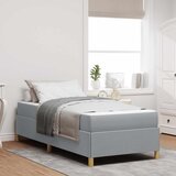  Krevetna konstrukcija Svijetlo siva 80 x 200 cm tkanina | shoptok.hr
