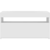 TV ormarić s LED svjetlima visoki sjaj bijeli 75 x 35 x 40 cm | Eponuda.com