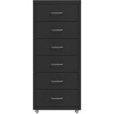  Mobilni ormarić za spise crni 28 x 41 x 69 cm metalni | shoptok.hr