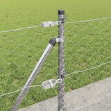  Heksagonalna ograda s betonskom osnovom 25 x 0,6 m Srebrna | shoptok.hr