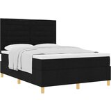 vidaXL Box Spring postelja z vzmetnico Črna 140x200 cm Tkanina, (22051511) Cene