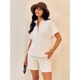 Sinsay Soft touch majica s polu patentnim zatvaračem i dodatkom viskoze | shoptok.hr