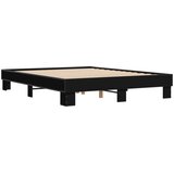  Okvir za krevet crni 150x200 cm konstruirano drvo i metal | shoptok.hr