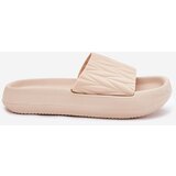 Boto Women's Foam Slippers On Platform Beige Vanesha | shoptok.hr