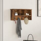vidaXL Nadwyčajna obešalnik za plašče Dimljeni hrast 50 x 16 x 26 cm | Shoptok.si