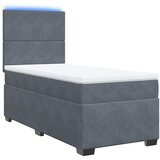  Box spring krevet s madracem tamnosivi 90x190 cm baršunasti | shoptok.hr