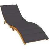 vidaXL Jastuk za ležaljku prošarani antracit 200x70x4 cm od tkanine | shoptok.hr