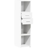  Visoka komoda bijela 30 x 42,5 x 124 cm od konstruiranog drva | Eponuda.com